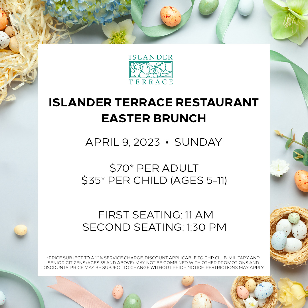 HiltonGuam's tweet photo. Celebrate Easter at Hilton Guam Resort & Spa! Call 671-646-DINE (3463) for more information.
#Hiltonguamresortandspa #HiltonGuam #VisitGuam #Guam #Tumon #IslanderTerrace #CaffeCino #Easter https://t.co/6ZzC0XNF3h