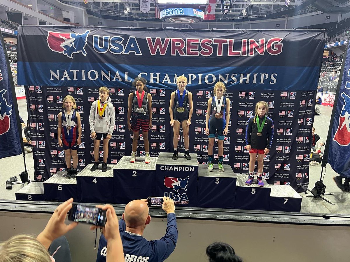 JamieSilva40's tweet photo. What a fun month for Isla. Champion 3x!  And signing autographs! ❤️ even at 11 years old she is a great role model for young female wrestlers… #proud of all the @MtLebanonSports wrestling girls that competed and so many stood on the podium! #shwa! https://t.co/ZFeGrPRtz1