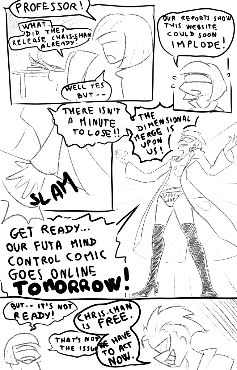 With the website about to collapse and the unsure future of porn on social networks, I have decided to start posting my futa comic starting from TOMORROW.
Like, retweet and subscribe while it doesn't cost you 7 dollars per like!