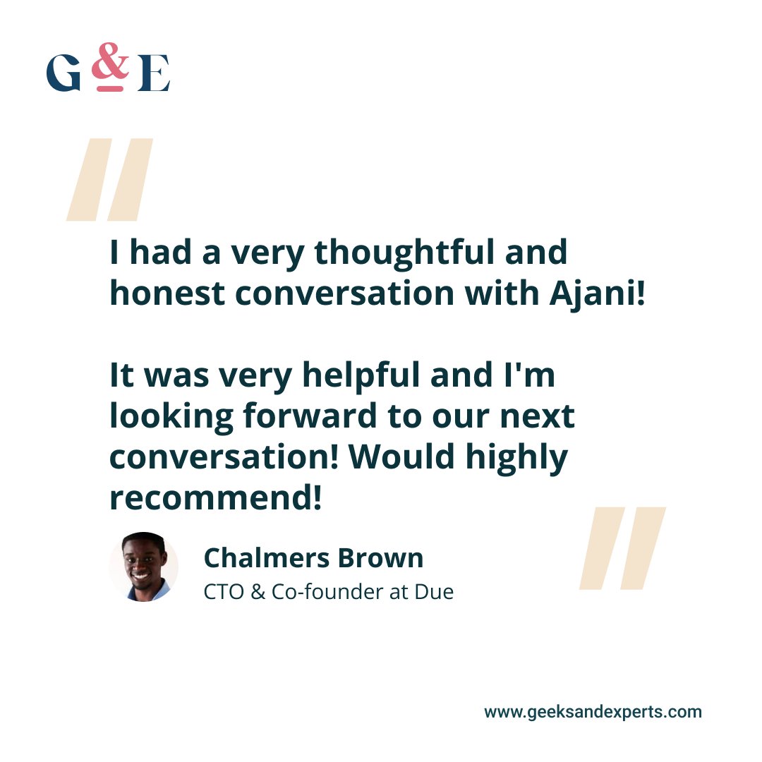 Geeksandexperts's tweet photo. Connect with subject matter experts for real advice one-on-one. https://t.co/UdGafnwmoS