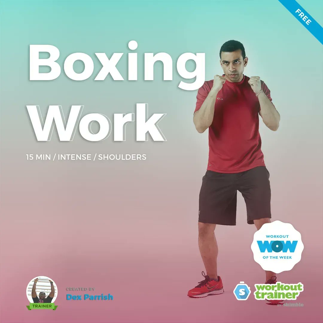 skimble's tweet image. Whether or not you have access to a punching bag, this is a solid upper body workout that can just as easily be done with an imaginary punching bag. Get your game face on! - bit.ly/3z9D48s 🥊
#boxingworkouts #punchingbagworkout #punchingbag