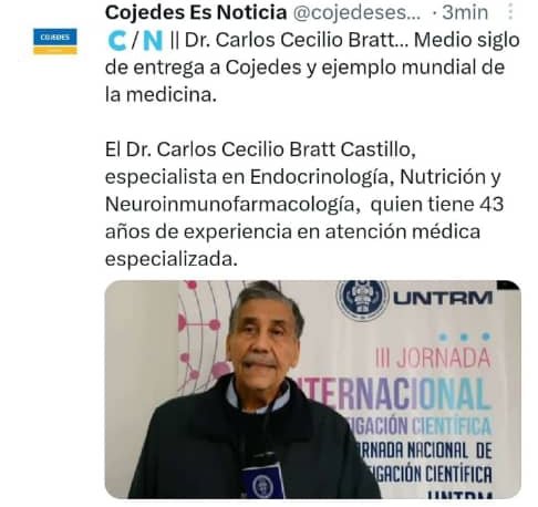 CCBRATT's tweet photo. Agradecido con @cojedesesnotic @LasNoticiasd_C y la Licda. Francisca Reyes, por su artículo: https://t.co/JZqNAuhzrw https://t.co/3dM6ODJrZd