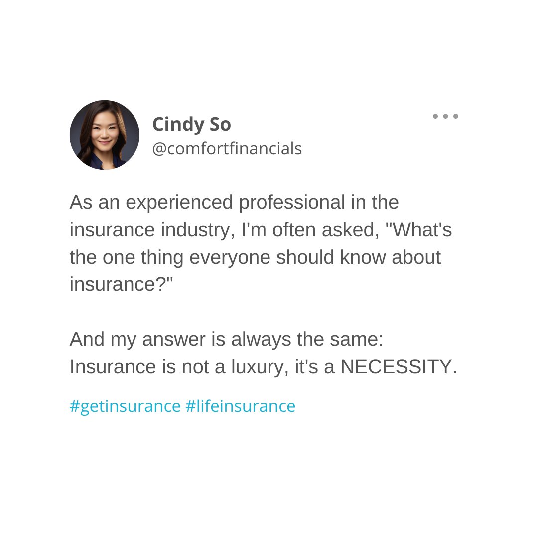 goCFSpro's tweet image. 🌟 The golden rule of insurance, revealed! So, here it is: Insurance isn't a splurge, it's a life-changing NECESSITY! 🛡️ Fortify your future against the unknown, today. 🚀 #InsuranceGuru #FutureProof