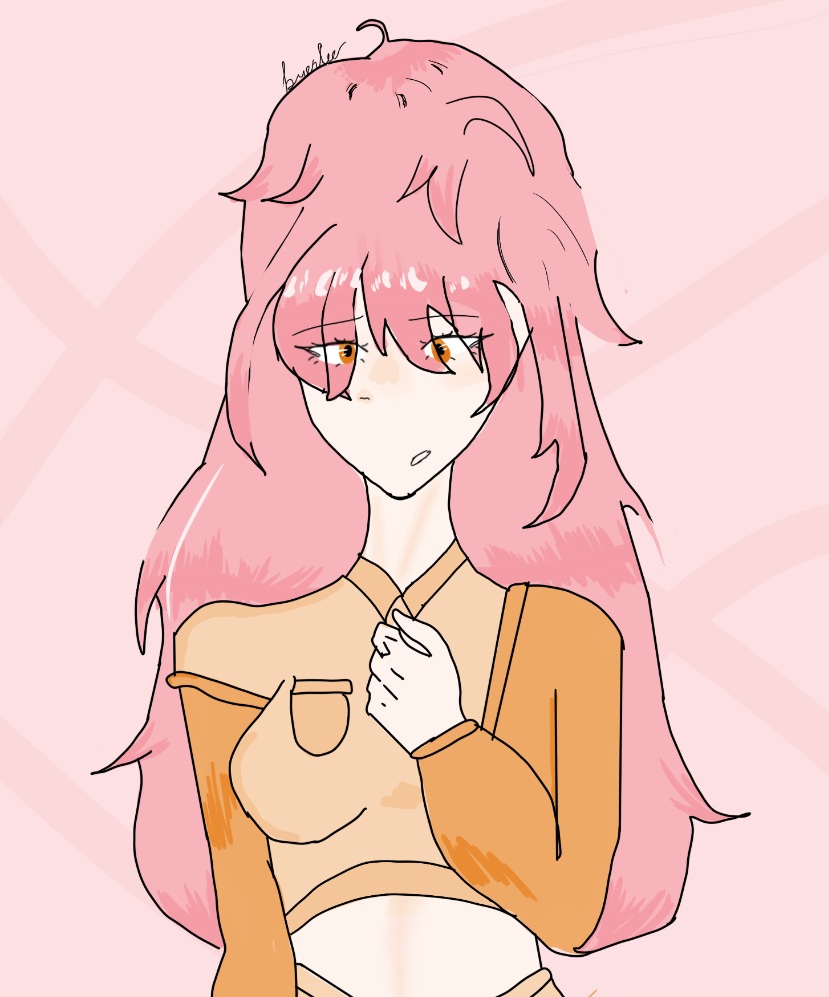 I haven't drawn in a while since I took a break so idk how this but here it goes 💗💗