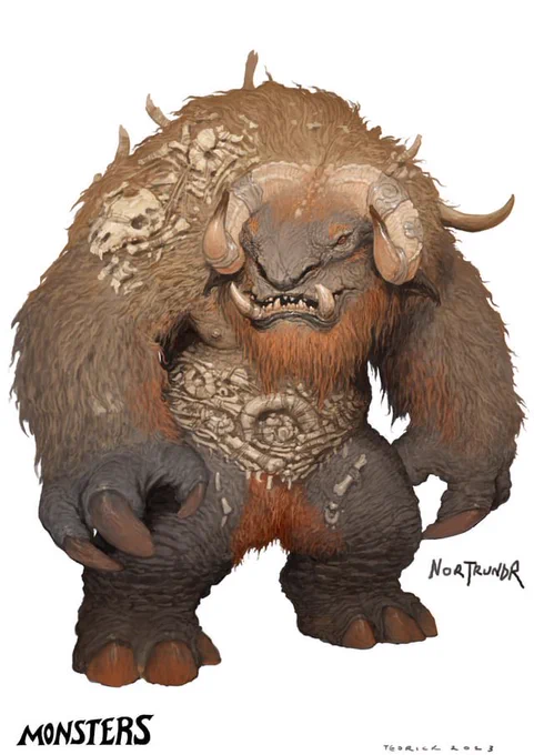 Nortrundr the North Troll by John Tedrick 