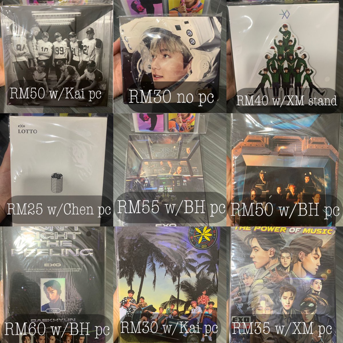jolinnn_03's tweet photo. WTS EXO album Baekhyun Album
Love Me Right
Lotto
Miracles in December
Sing For You
Kokobop
Power
Dont Fight the Feeling
City Light
Delight 
Bambi
Baekhyun Photobook
all is unsealed album，take more can nego，price is without postage，RM 8WM，RM15EM
#pasarexo  #pasarexomy https://t.co/L4btVLcecS