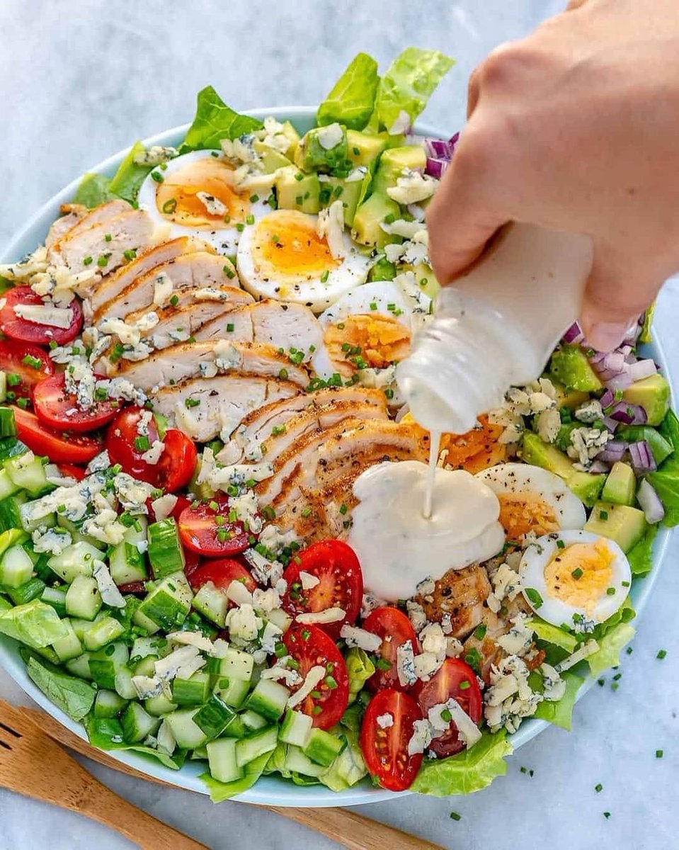 This Grilled Chicken Cobb Salad recipe is easy to put together, very filling, tasty and perfect for lunch or dinner. Topped with homemade ranch dressing and loaded with goodness.

By - healthyfitnessmeals

#ketofriendly #ketogenicdiet #ketofam #lchf #ketogenic #ketobeginner