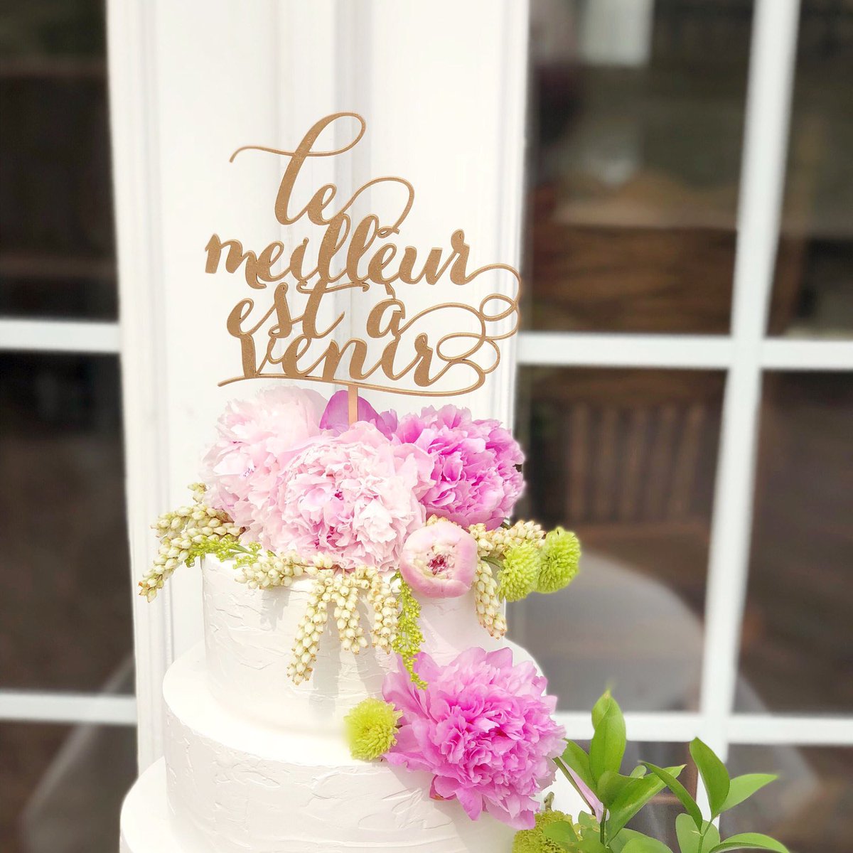 Excited to share this item from my #etsy shop: Wedding Cake Topper Est à Venire - Cake Topper in French #provencewedding #weddinginfrance #frenchweddingdecor #frenchcaketopper #caketopperfrench #parisiandecor #countryfrench #frenchweddings #cake etsy.me/3LXkecu