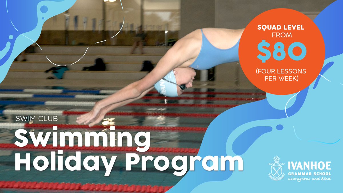 ivanhoegrammar's tweet image. Register now for the Squad &amp;amp; Mini Squad Swimming Holiday program ivanhoe.com.au/swim 

#swimprogram #ivanhoeswim