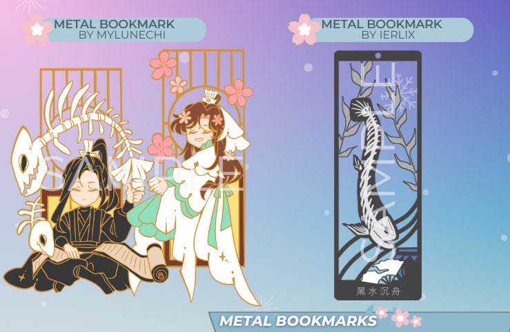 beefleafbox's tweet photo. Idk about you, but when I think of Beefleaf, I also think of cute flowers swaying in the breeze and and tiny fishies swimming 😍🌸🐟

@mylunechi and @ierlix  have captured both in their metal bookmark designs for Box 2! Check them out below 🙏🏻🫶🏻 https://t.co/cD4Njv0S7l