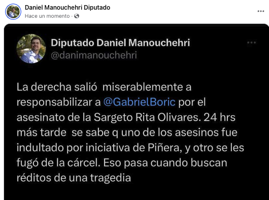 Radar_C_L's tweet photo. El Diputado @danimanouchehri acaba de publicar esta imagen en nuestro grupo y estamos 100% de acuerdo con su comentario. #Boricestamoscontigo 
Fuente: https://t.co/6j3B3rF9wW https://t.co/kyqHDoIxOB