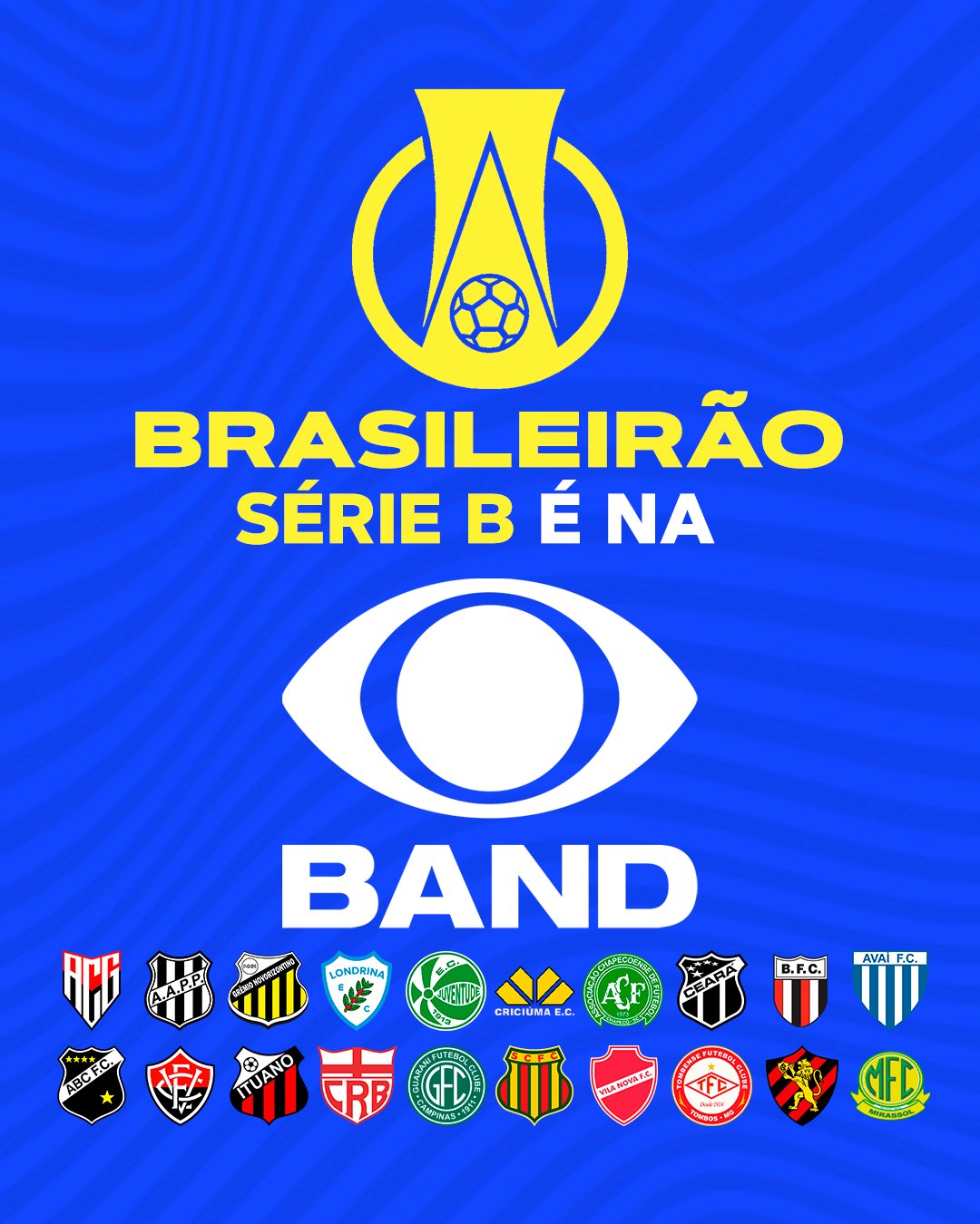 Band transmitirá Série B do Campeonato Brasileiro até 2026 e ESPN