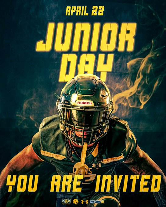 Thanks for the <a href="/Lions_FB/">East Texas A&M Football</a> Junior Day invite <a href="/LionsCoachEwart/">Dave Ewart</a> and @LionCoachBounds.  Looking forward to it.  <a href="/CochCRuthers/">Chris Carruthers</a> @Coach_Quiroz @SealyTigersFB