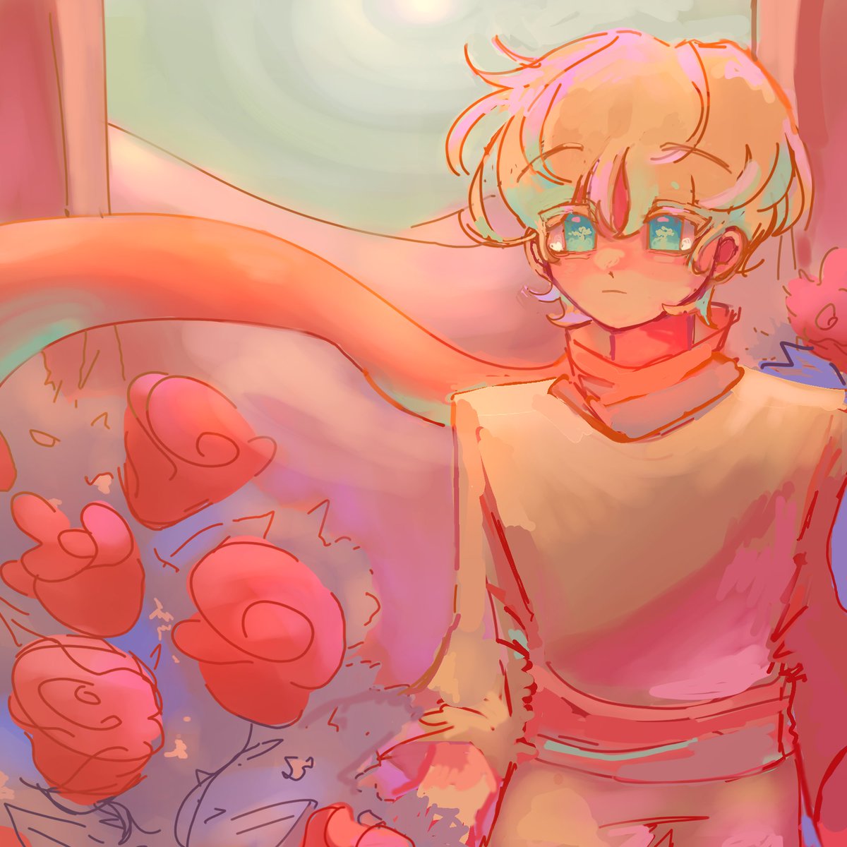 Binsleepy's tweet photo. Desierto de rosas 

#thelittleprince #lepetitprince https://t.co/fTayG37yQd