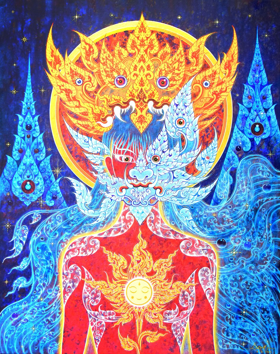 GM 🌞

---------------

“Spirit of the Fierce giantess”
Red eyes and Quiet flowers.
❤️‍🔥Reserve price 0.65 ETH
❤️‍🔥On <a href="/foundation/">Foundation 🌐</a>
❤️‍🔥NFT+ Physical Painting