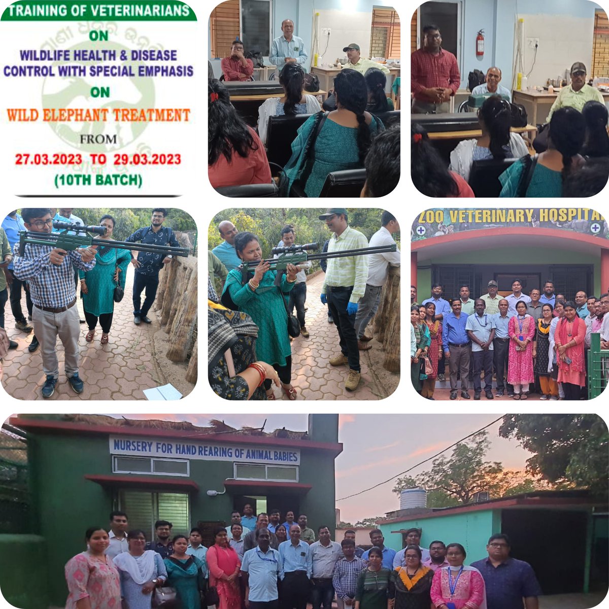 On  the first day of Wild life training programme (10th Batch),  Wild life Experts from Nandankan Zollogical Park, imparting training on tranquilization technique to the Officers. @farddept <a href="/dahvsodisha/">Directorate of AH&VS Odisha</a> <a href="/rajaaswain/">Ranendra Pratap Swain</a>  <a href="/MoSarkar5T/">MoSarkar 5T</a> <a href="/CMO_Odisha/">CMO Odisha</a>