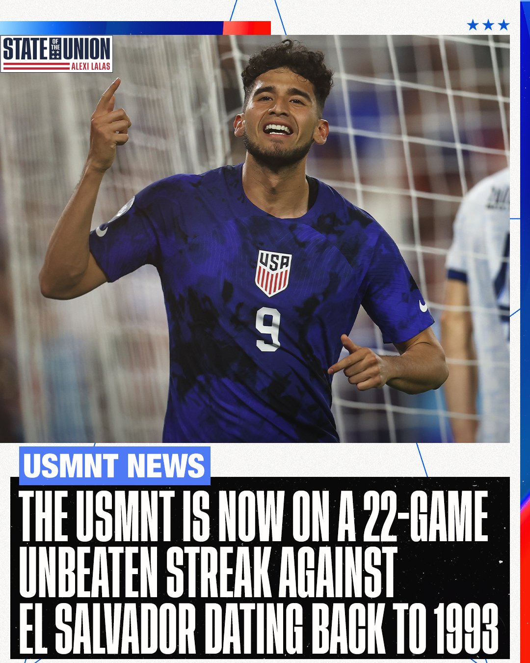Alexi Lalas' State of the Union Podcast on Twitter: "The @USMNT is now on a  22-game unbeaten run against El Salvador which is the longest against any  team! 🇺🇸 https://t.co/eUlEU7GsEL" / Twitter
