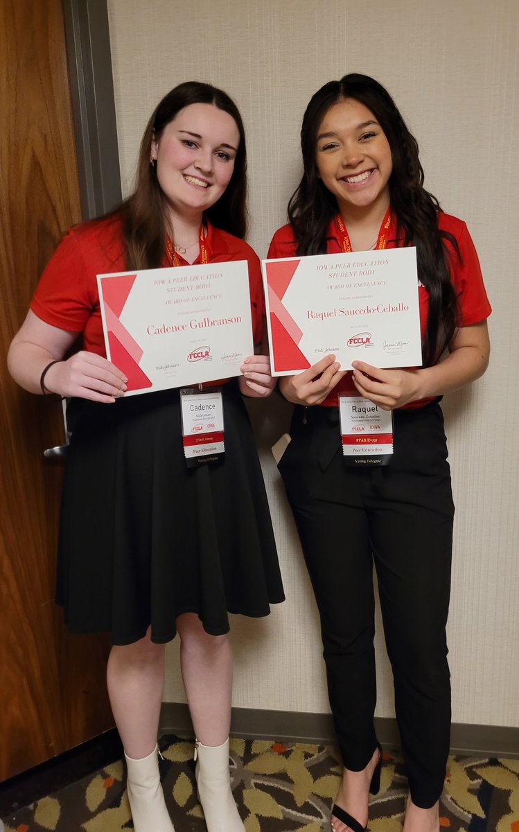 SEPFCCLA's tweet photo. Peer Education award for their work on self defense training during PE for SEP students! https://t.co/yMIXYDUsly