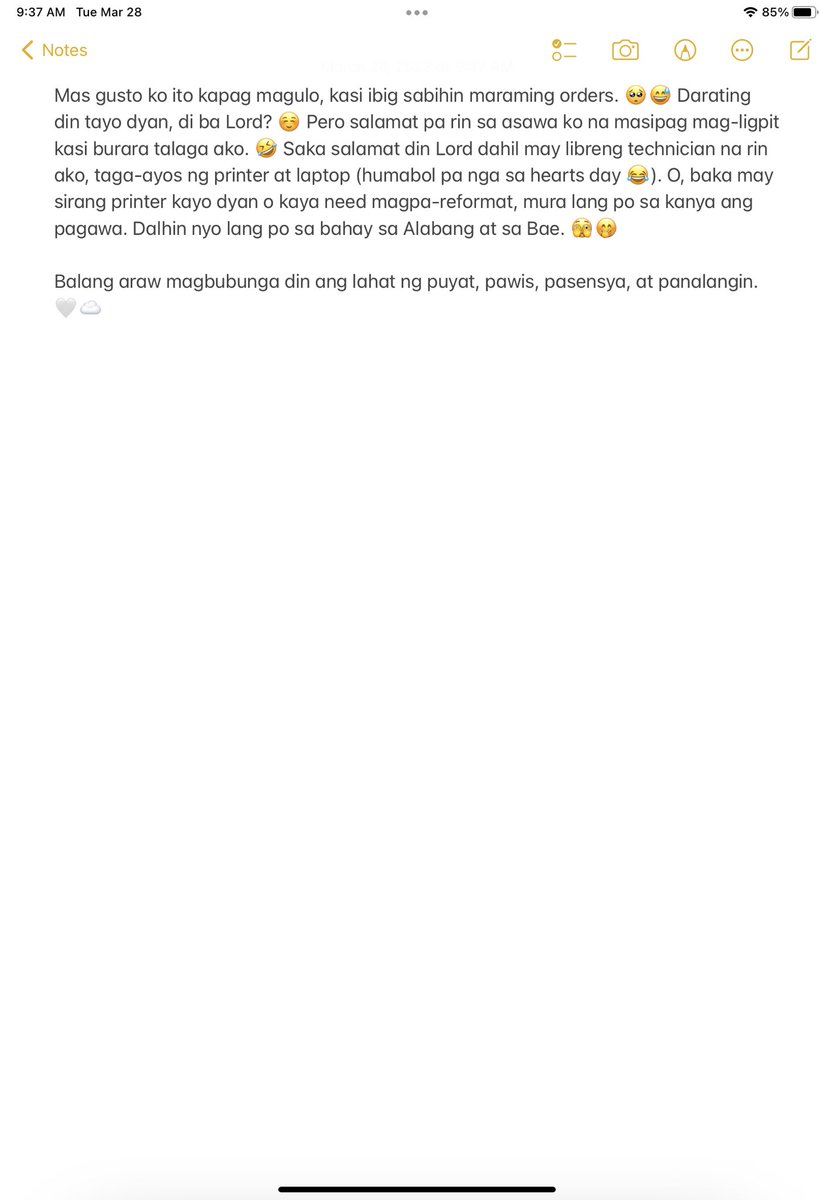seihonstudio's tweet photo. Balang araw magbubunga din ang lahat ng puyat, pawis, pasensya, at panalangin. 🤍☁️

💬 DM for inquiries
https://t.co/GRZ0brRLgk https://t.co/dYkJMY8iHy