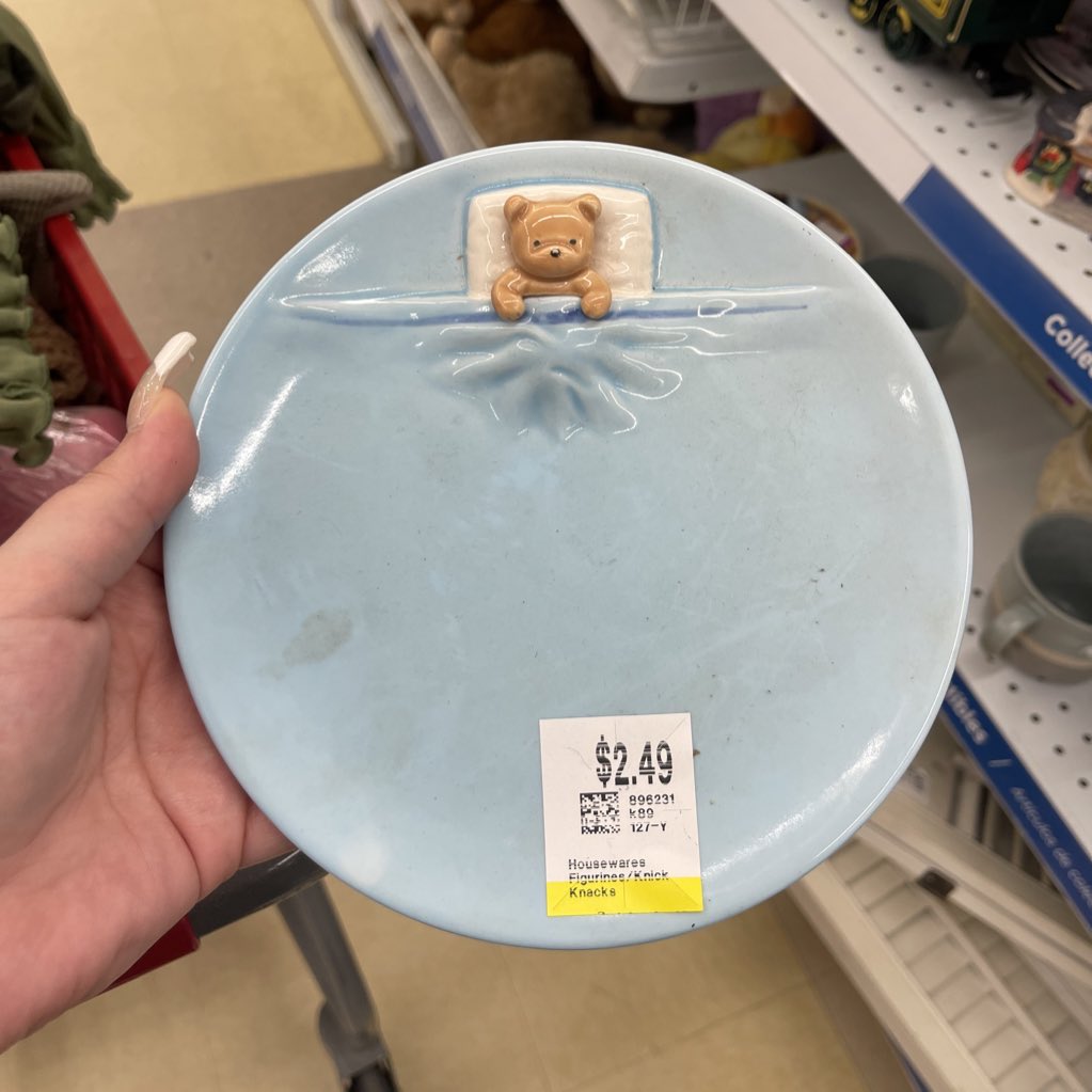 i found the bear plate 🥹🧸💝