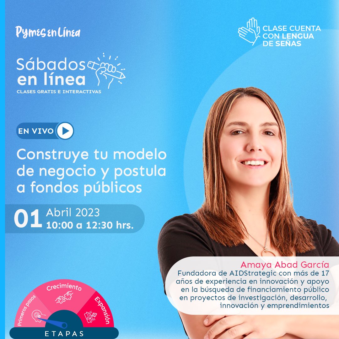 amayaAID's tweet photo. Te invitamos a participar de esta charla donde te contaremos cómo construir tu modelo de negocio para postular a fondos públicos! Te esperamos. Link de inscripción: https://t.co/S2EyaJDsbW https://t.co/fCNNfo75r4