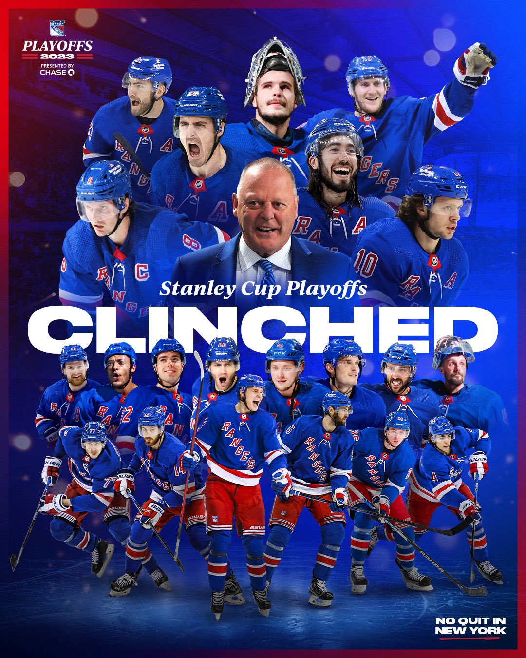 New York Rangers 2023 Stanley Cup Playoffs Clinched Team shirt