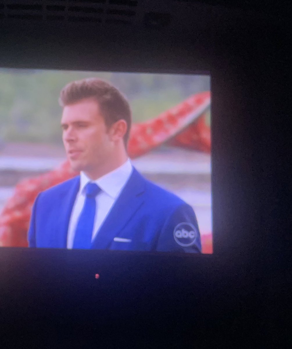 LibbyMeland's tweet photo. Zach proposing in front of a giant red flag is only fitting #TheBachelorABC #thebachelor https://t.co/hevF9pQrSW