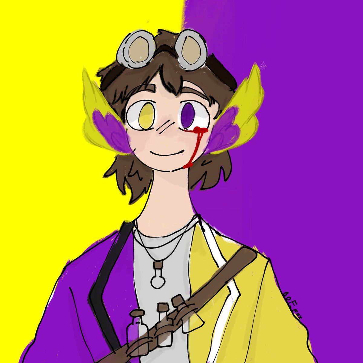 oof_fox's tweet photo. I drew a different versions of sherbert :D #fablesmp #fablesmpfanart #sherbertfanart https://t.co/eJyIlWc4eX