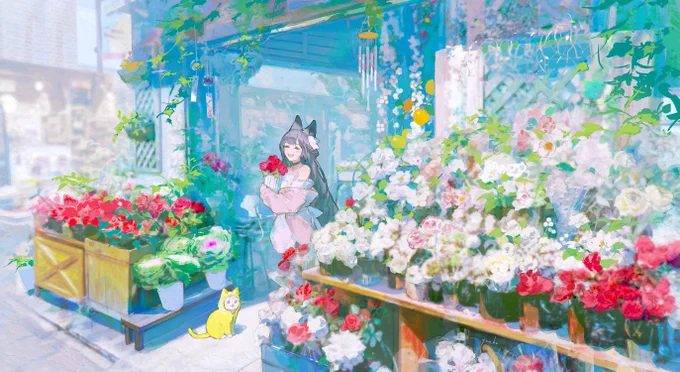 hi I'm yue I like to draw pretty girls and colourful flowery scenes#visiblewomen 