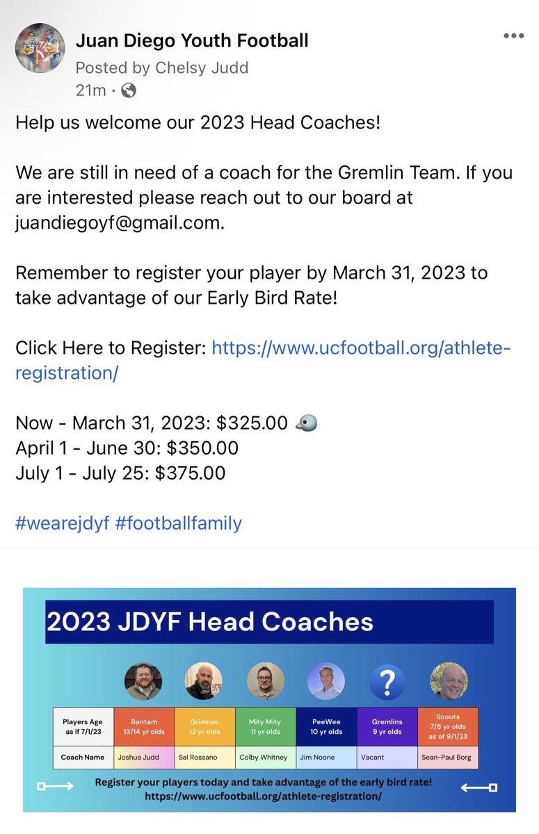 Juan Diego Youth Football (@jdyouthfootball) on Twitter photo 