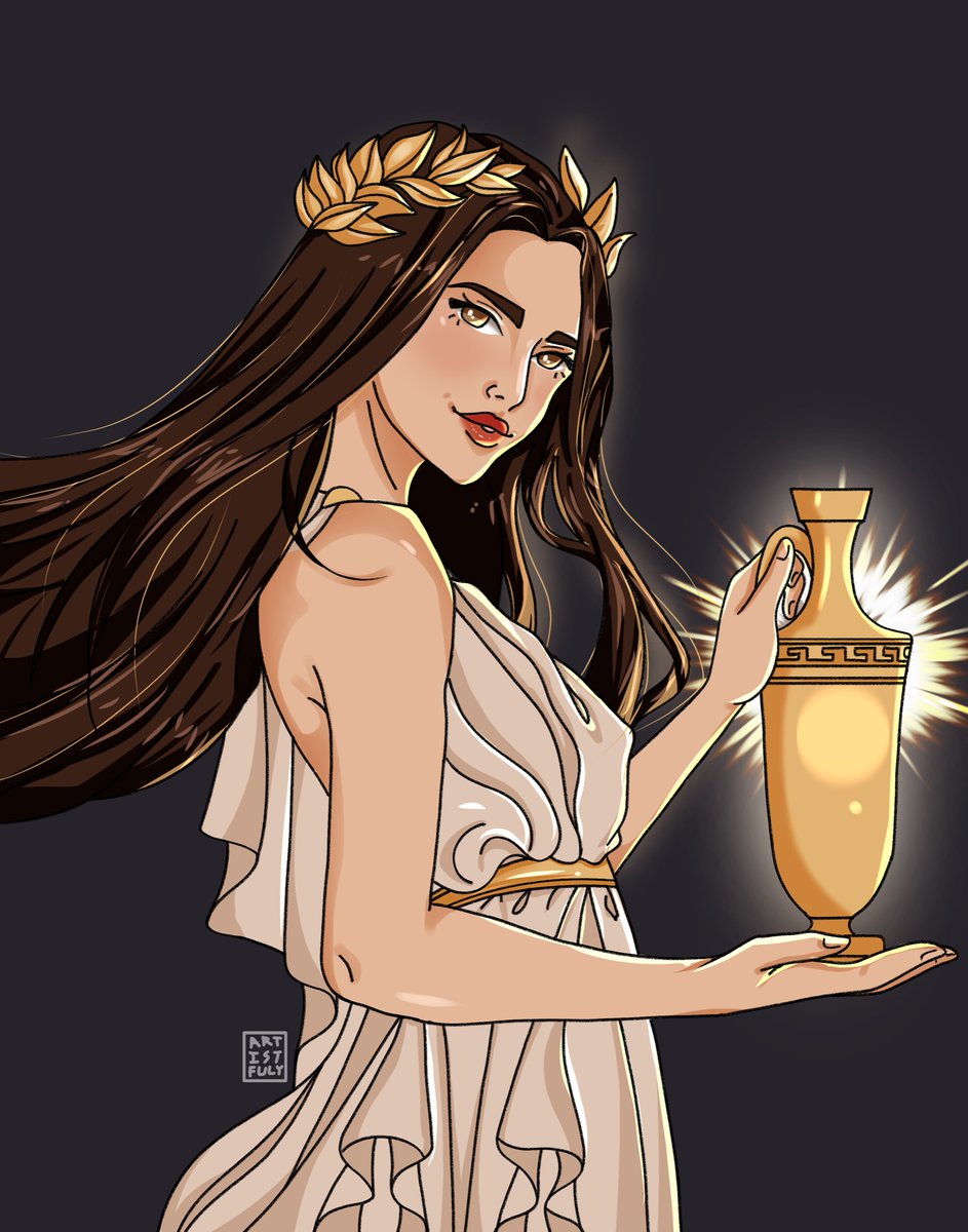 MeaganClevelan8's tweet photo. Ismene and Antigone from my novel Riddles of the Sphinx! Thanks again @artistfuly https://t.co/xPmcekdDUA