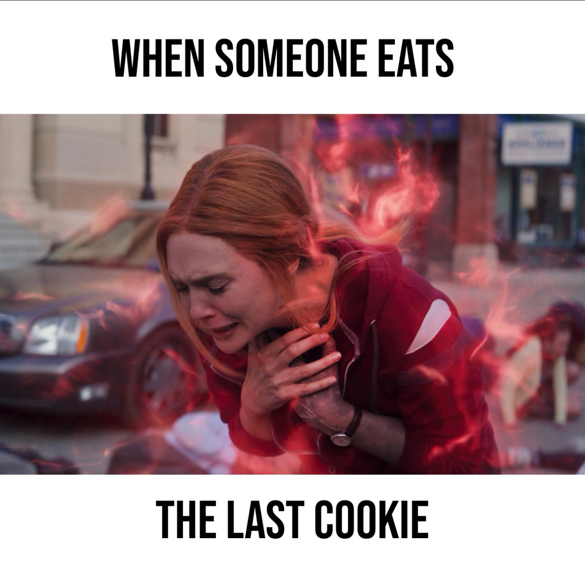 GISELLEMARIEL8's tweet photo. Wanda’s pain is everyone’s pain💔 #MCO335  #WandaHurting #MCUmeme #WandaVision #relatable https://t.co/6cOXdvy6IO