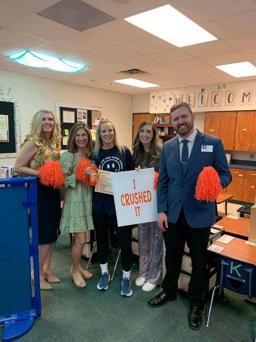 FierceFolsom's tweet photo. We are SO proud of our Mrs. Romero for receiving the Crushing It award last week! Walking into her room is always an incredible experience. 🧡 https://t.co/V1YvTS5osl