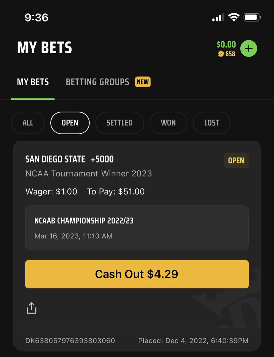 rube_ish's tweet photo. @darrenrovell @DKSportsbook Darren, do I cash or let it ride? https://t.co/mZP1snuX9k