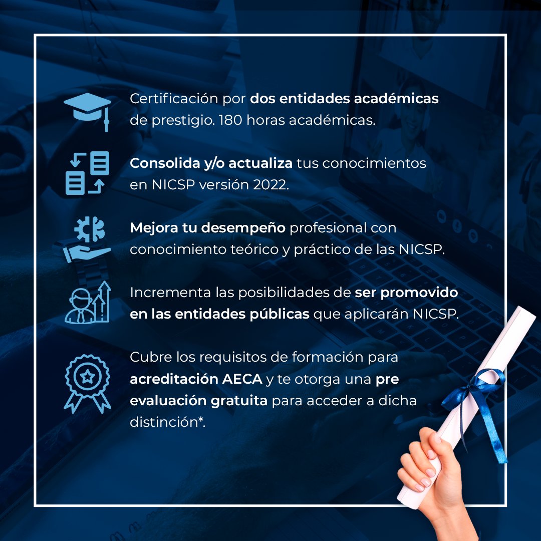 ISCP_ElSalvador's tweet photo. 𝐄𝐒𝐏𝐄𝐂𝐈𝐀𝐋𝐈𝐙𝐀𝐂𝐈𝐎𝐍 𝐈𝐍𝐓𝐄𝐑𝐍𝐀𝐂𝐈𝐎𝐍𝐀𝐋 𝐄𝐍 𝐍𝐈𝐂𝐒𝐏⭐
📆 Inicio: 21 de abril
Solicita información aquí 👉 https://t.co/jgXlQYYfEx
#Especialización #NICSP #BLearning https://t.co/wWmytGzLfi