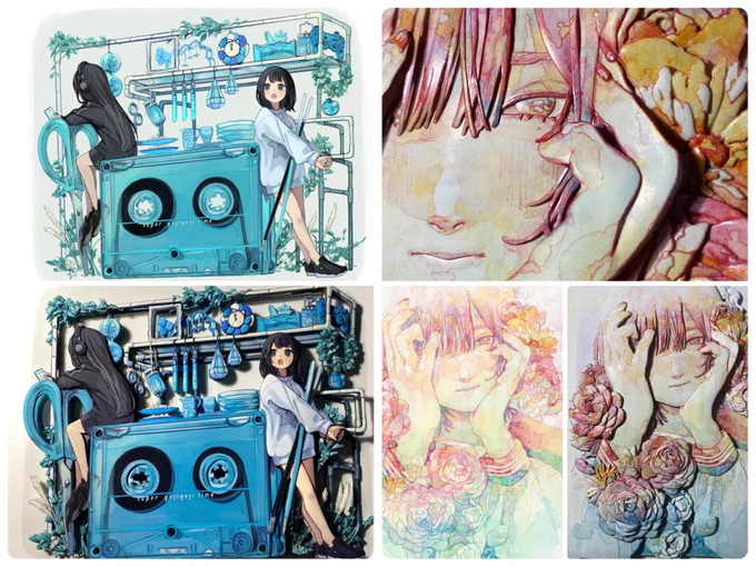 『シャドーボックス』

立体という表現を通して作家さんが作品に込めた想いやこだわり、魅力を再発見出来るハンドクラフトです☝️

イラスト作家さんに許可をいただいて作品製作しています。イラストがそのまま立体になる不思議な世界を是非お楽しみください✨

@Lupopo_cafe ありがとうございます。 
