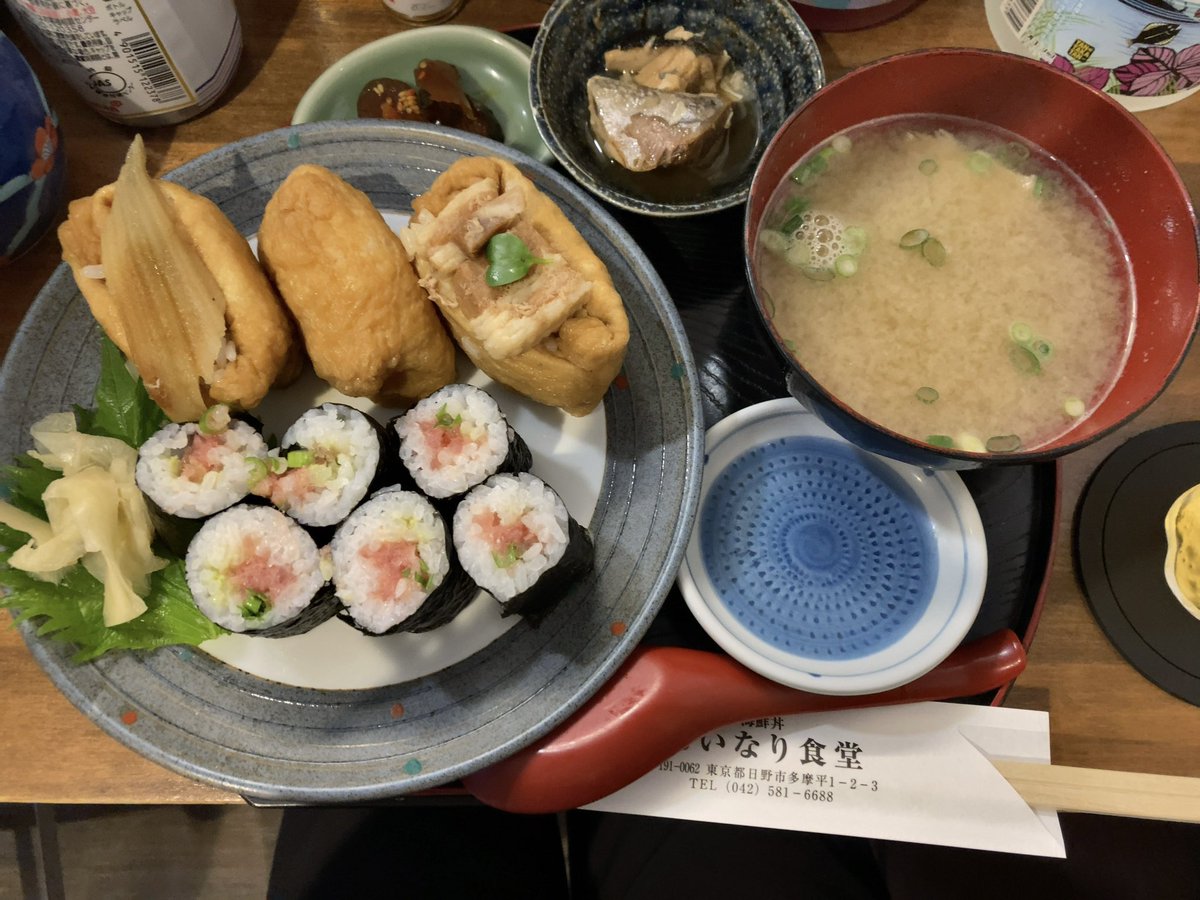 _shikibou_'s tweet photo. 昨日は前から気になってたおいなり食堂@oinarishokudou へ行ってきた！イートインの時間とテイクアウトの時間間違えてすみませんでした。久しぶりに優雅なお昼ご飯を楽しめました！ https://t.co/rMT4d3JchO