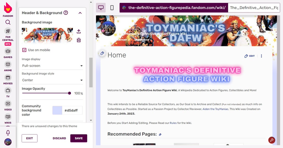 ToyManiacReal's tweet photo. Here Are the Christmas Themes For My Wiki!
l Wanted to Make These Early, So I Can Have Them Ready When December Rolls In.
Down Below Is Kinda What the Wiki Will Look Like During December.
#ToyManiac #ToymaniacsDAFW #fandom #Fandomwiki #Wikipedia #MastersoftheUniverse https://t.co/JqRqHt3Wot