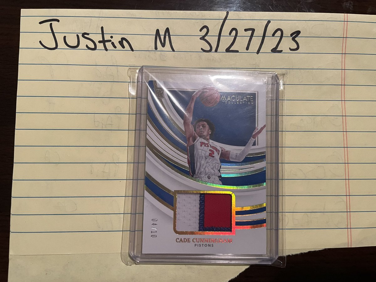Me30Guard's tweet photo. Okoro mosaic gold wave psa 10 $12
Lance psa 10 select NFS/NFT

2nd picture: Wilson /25 $65 cal $10 Maxey $15

3rd picture Cade patch /10 $240

4th picture bones/green /25 $80 https://t.co/EDvTVufuEt