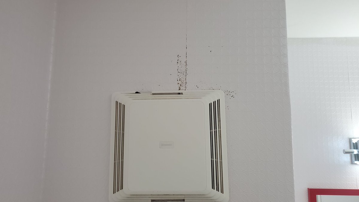 jfgilesv's tweet photo. Nothing worse than  dropping a ton of Hilton points for a HORRIBLE moldy room @HiltonHotels, you should be ashamed of this location representing your brand. @HiltonHonors, I will be moving my monthly travel business completely over to @Marriott &amp; @MarriottBonvoy. https://t.co/gWpKyUve4X
