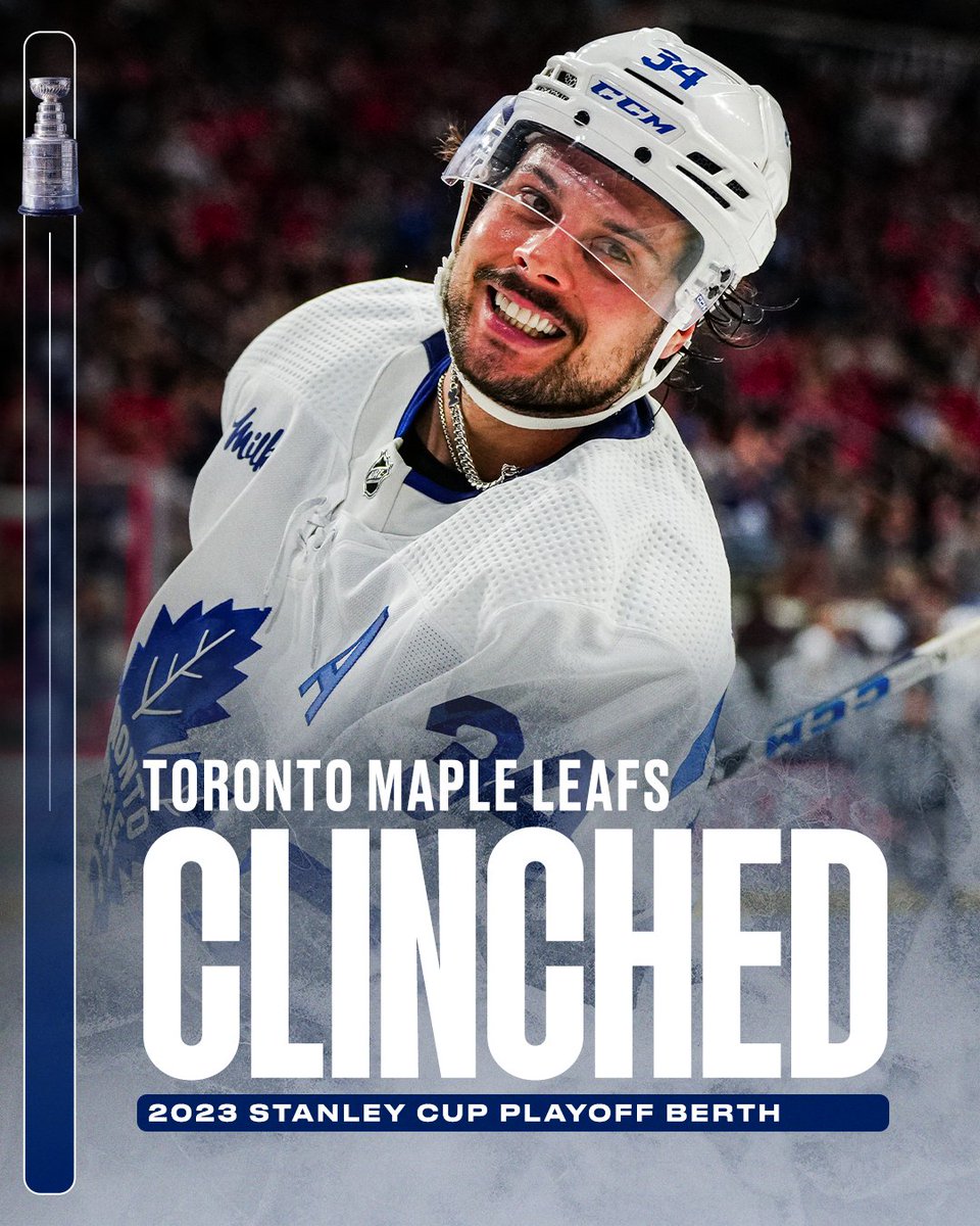 espn's tweet photo. The Maple Leafs are headed to the Stanley Cup playoffs for the seventh consecutive season‼️ https://t.co/XA0cK6OB3U