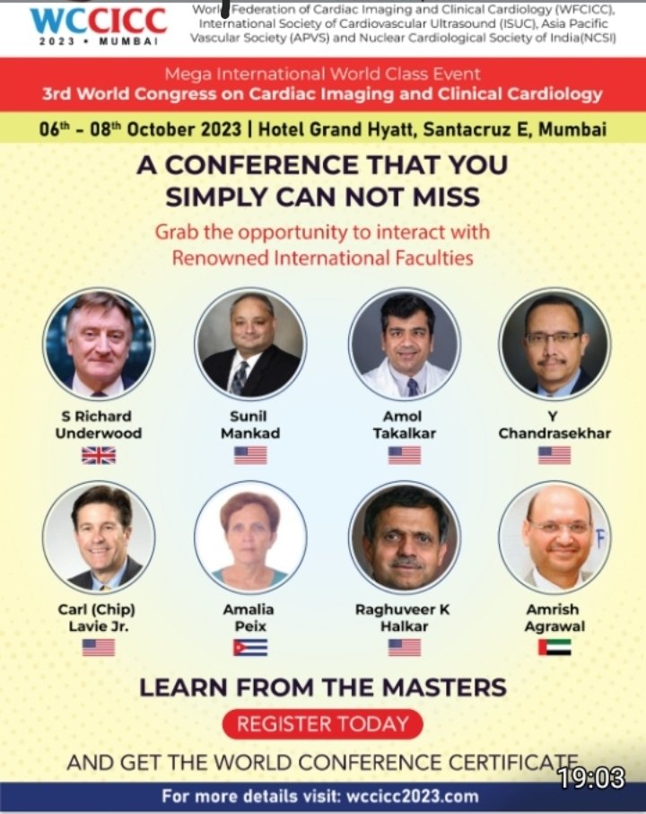 #LatiendoICCCV Orgullo de la #CardiologíaCubana presente en Mega Internacional World Class Event con la participación de la Profesora Amalia Peix, en el 3rd World Congress on Cardiac Imaging and Clinical Cardiology. 06th - 08th October 2023