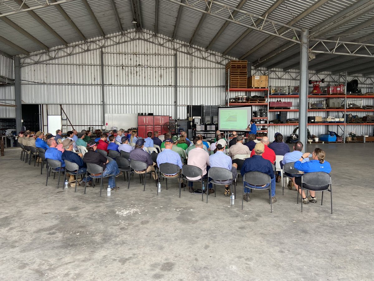 80+ people in attendance at todays XTend Flex Field Walk + <a href="/DDCGInc/">Darling Downs Cotton Growers Inc</a> Farm Tour at Cecil Plains. Brilliant mix of industry, growers and consultants.