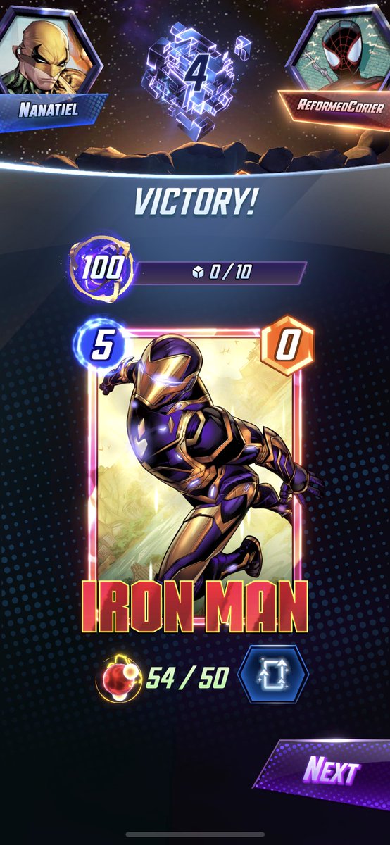 La primera vez que llego a infinito 🥳🥳
#MarvelSnap