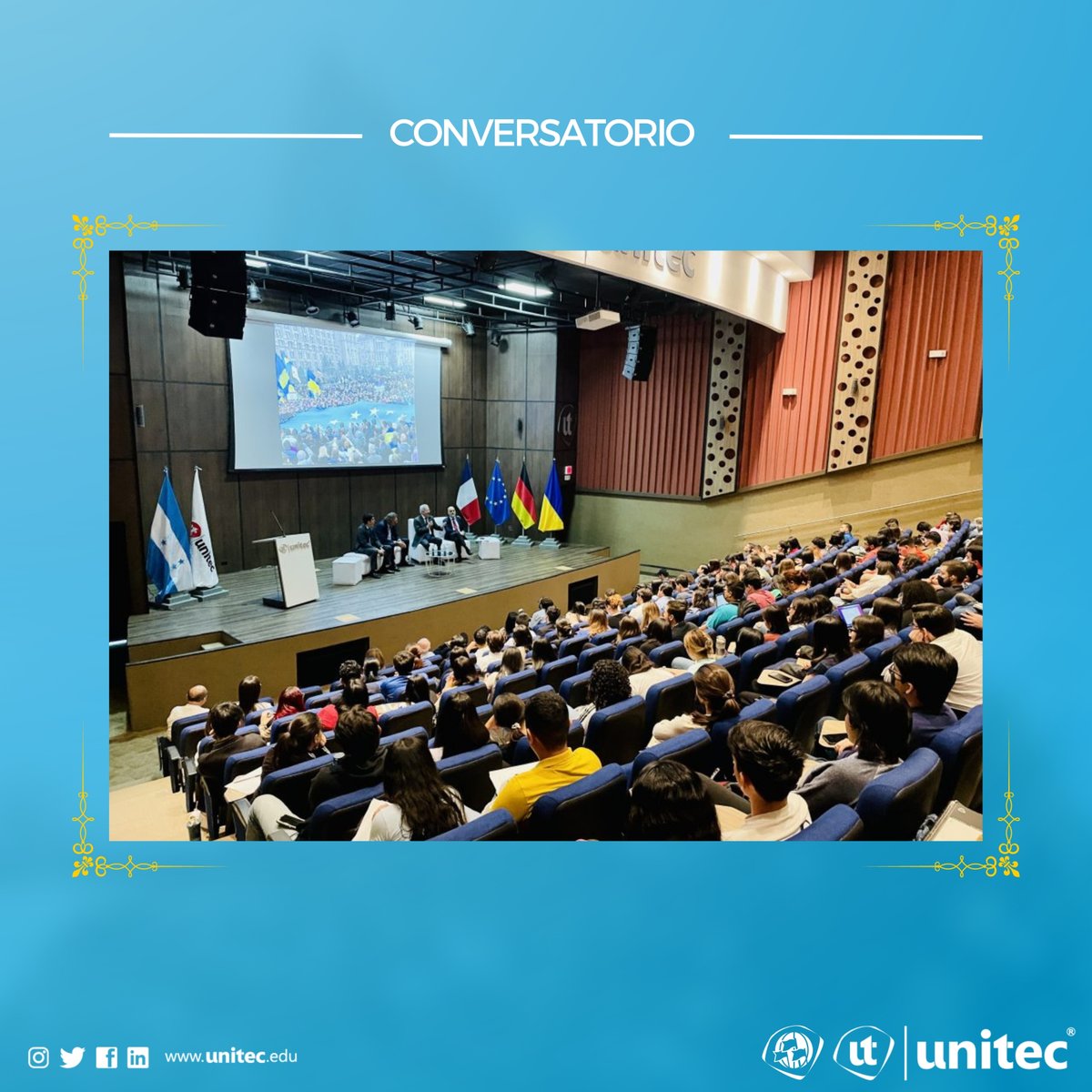 RRIISPS's tweet photo. El pasado jueves 16 de marzo tuvimos el privilegio de contar con la participación de los Excelentísimos Señores Embajadores de Francia 🇫🇷, Alemania 🇩🇪 y la Unión Europea 🇪🇺, en el cual se encontraban en el Conservatorio: Un año después de la invasión de Rusia a Ucrania 🇷🇺 🇺🇦 https://t.co/chlTG2cjt3