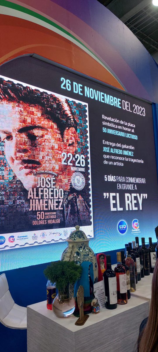 😮 En el marco de #TianguisTurístico dimos a conocer las fechas del Festival del Rey 👑 #JoséAlfredoJiménez 🎵🎶  𝟱𝟬 𝗮𝗻̃𝗼𝘀 𝗱𝗲𝘀𝗱𝗲 𝗹𝗮 𝗽𝗮𝗿𝘁𝗶𝗱𝗮 𝗱𝗲𝗹 𝗵𝗶𝗷𝗼 𝗱𝗲𝗹 𝗽𝘂𝗲𝗯𝗹𝗼 🇲🇽 #DoloresHidalgo se vestirá de fiesta por 5 días.