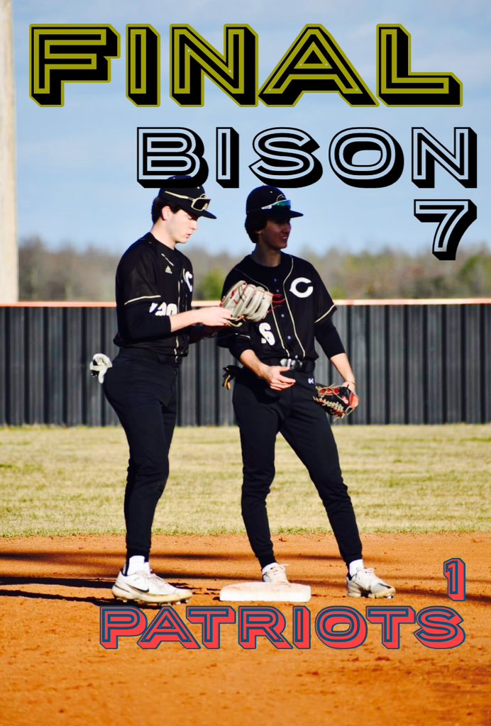 CHSBisonBaseball (@bisonchs) on Twitter photo Conference Final from C-Town!
Good guys 7
PW 1
<a href="/ZachBusick/">Zach Busick</a> @holdenjones_9 <a href="/jonathanpicka11/">jonathan pickard sr.</a> combine for 13 Ks, 1 hit, 1 run
Pick, Busick, @DavidHa83425884 all had multi hits Conference Final from C-Town!
Good guys 7
PW 1
<a href="/ZachBusick/">Zach Busick</a> @holdenjones_9 <a href="/jonathanpicka11/">jonathan pickard sr.</a> combine for 13 Ks, 1 hit, 1 run
Pick, Busick, @DavidHa83425884 all had multi hits