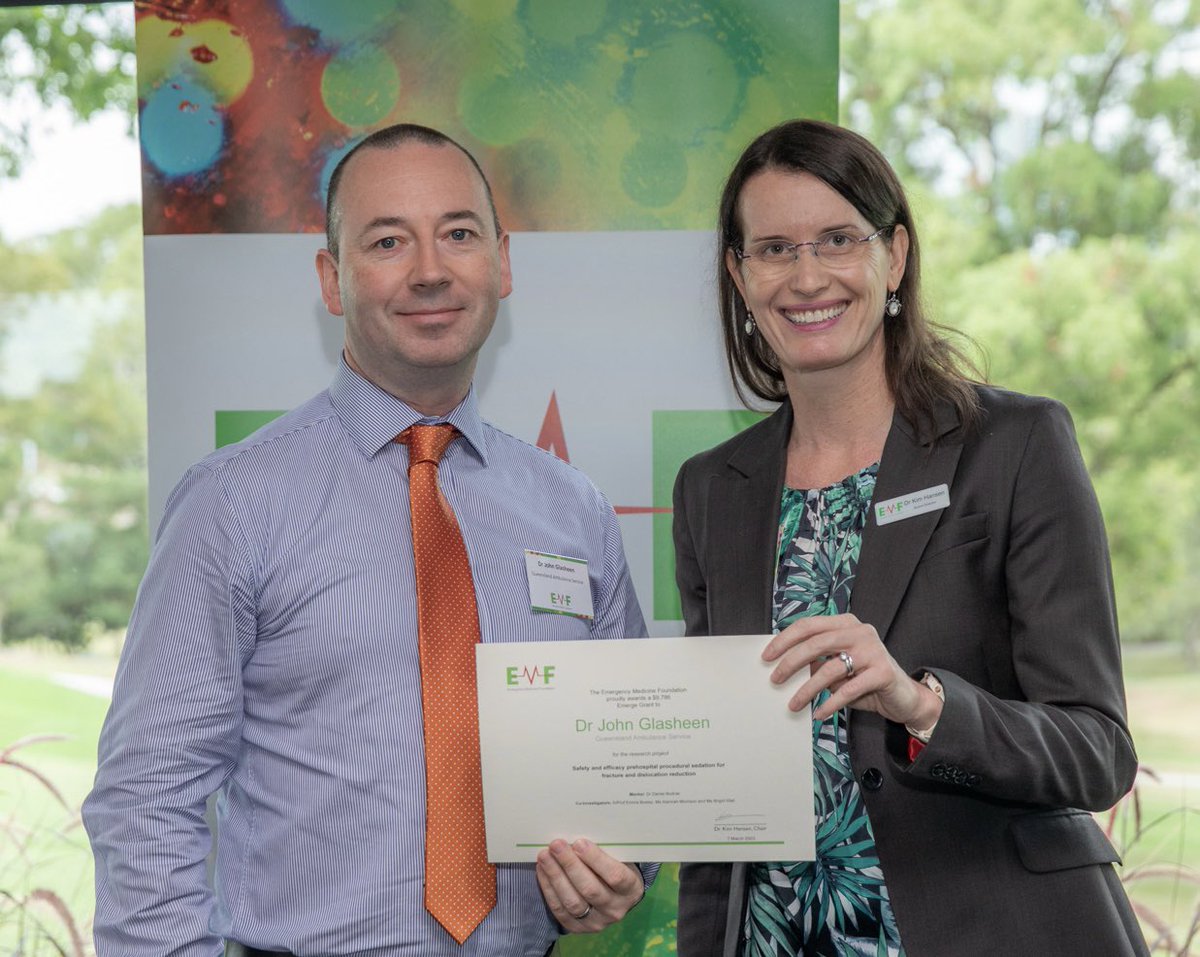 John Glasheen (@jglash) on Twitter photo Very grateful to receive a grant from <a href="/emfresearch/">EMFoundation</a> to support research on prehospital fracture reduction with <a href="/QldAmbulance/">Queensland Ambulance</a> Very grateful to receive a grant from <a href="/emfresearch/">EMFoundation</a> to support research on prehospital fracture reduction with <a href="/QldAmbulance/">Queensland Ambulance</a>