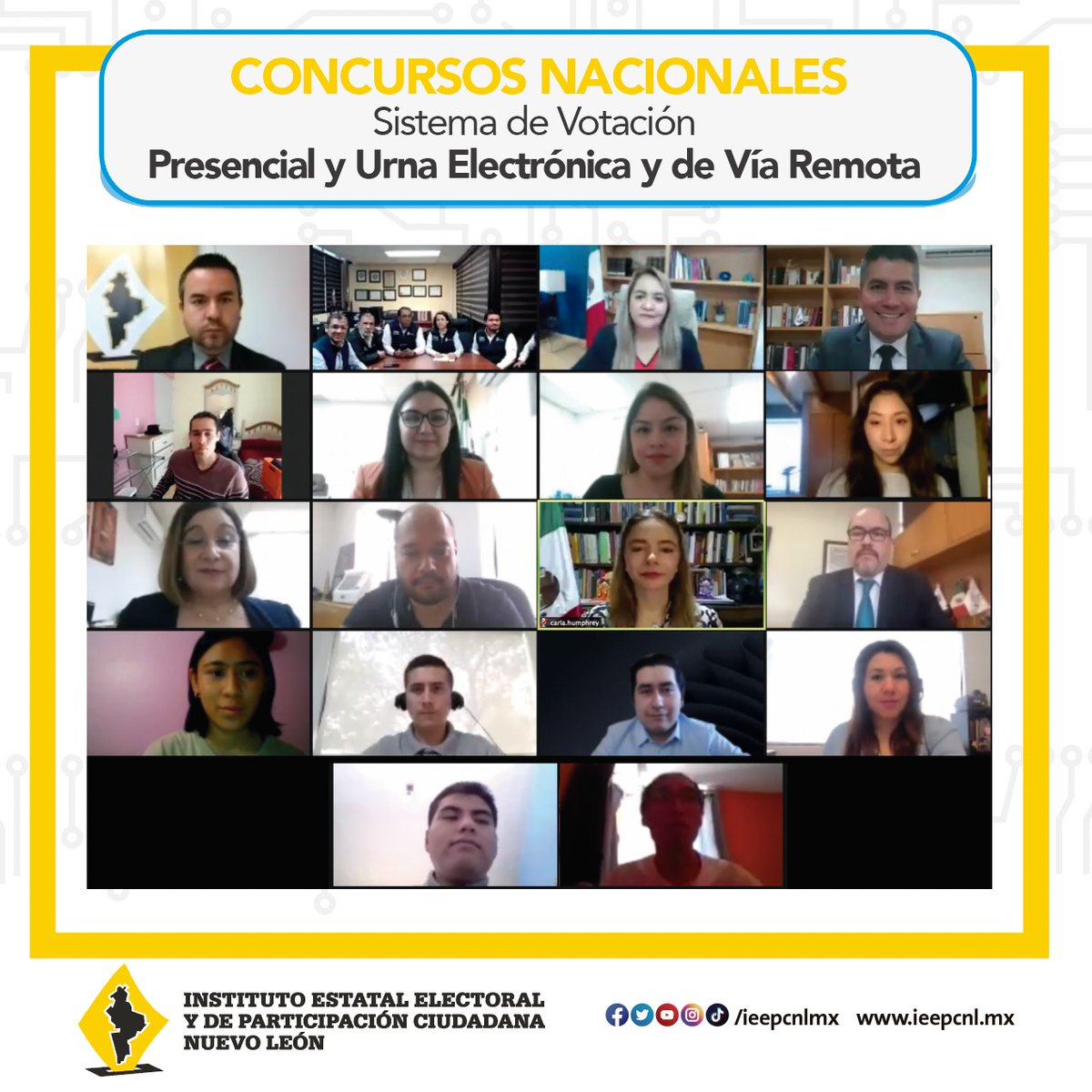 ieepcnlmx's tweet photo. Equipo #ITSATEAM y equipo #Themis ganadores de los concursos nacionales de Sistema de Votacion Presencial y Urna Electrónica y de Vía Remota.

#SomosIEEPC https://t.co/ZsI0b1LKbq