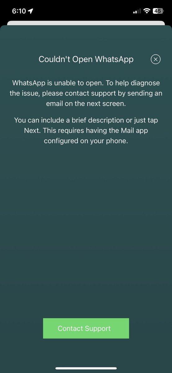 jeetmourya30's tweet image. #whatsapperror #WhatsApp #whatsapperror #iphonecust #iphonesupport      I am fencing problem to open the whatsapp due to some issues from your side so please go through my problem
I hope my problem will get sorted soon.
my mobile number +91 9028426938
request #589579759860605